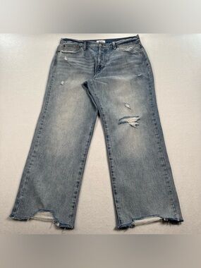 Pistola Charlie High Rise Straight Jeans Women’s 32 Dolores Park Raw Hem Ankle